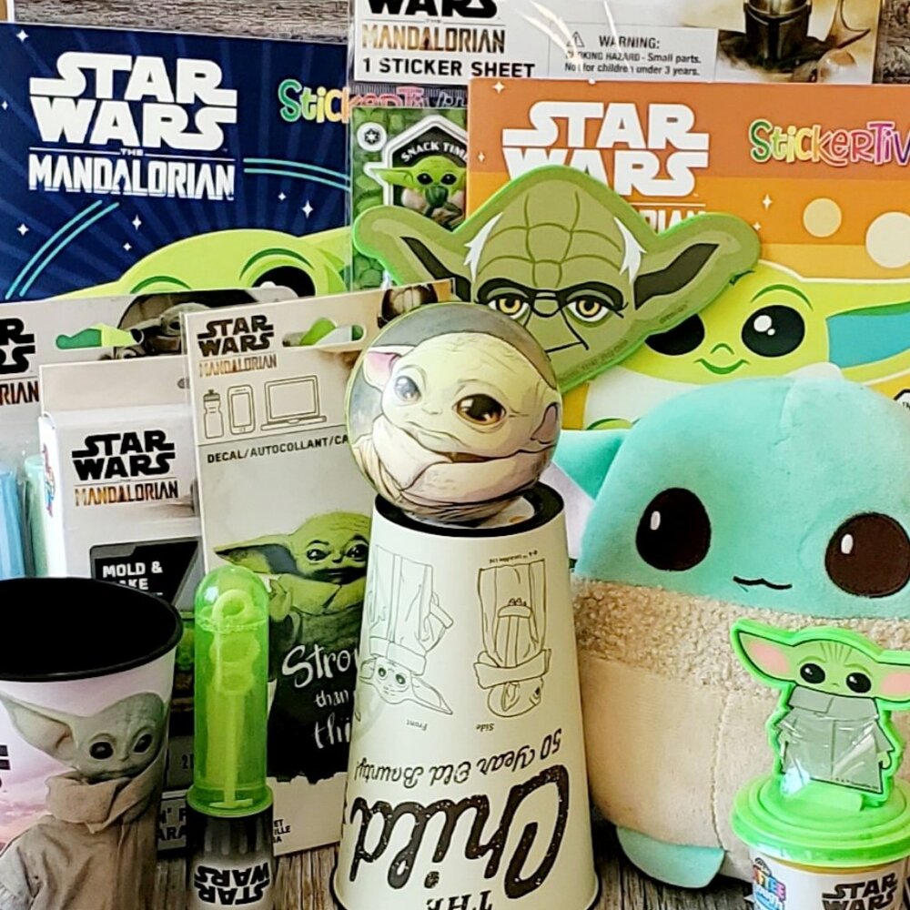 Star Wars Gift Bundle for Kids  "The Child" Toys, Color Books for Bdays, Xmas